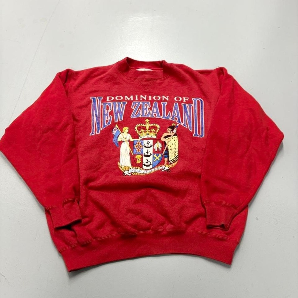 Red Dominion of New Zealand Crewneck Sweatshirt
